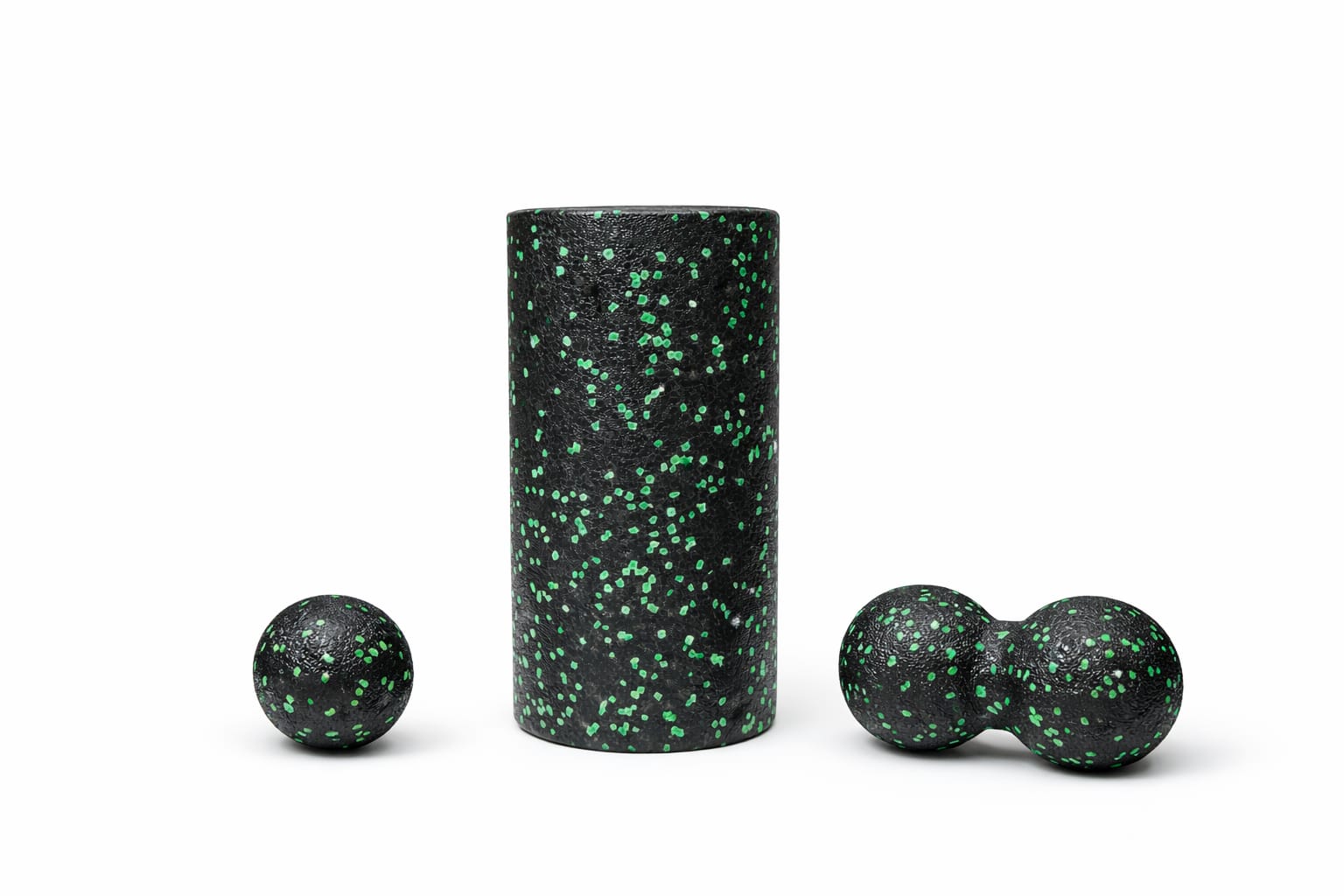 Faszienrolle Set mit Massageball und Peanut Roller für Muskelentspannung